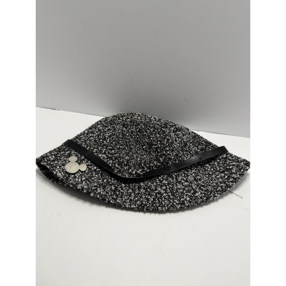 Disney Parks Retro Tweed Black And White Mickey Mouse Bucket Hat, Classy Cute